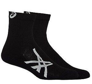 ASICS Unisex Road Quarter Sock In Performance Black Free Size