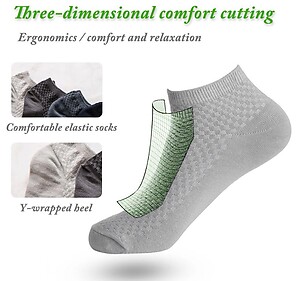 Grey- Bamboo Socks Free Size